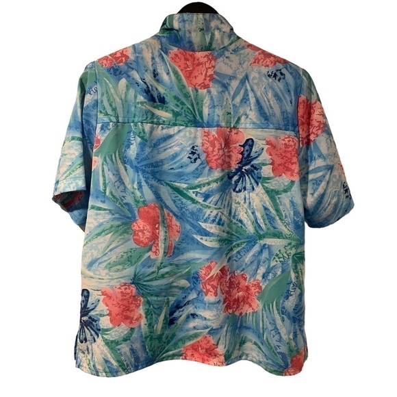 Vintage ALIA Hawaiian Flower Shirt - Picture 2 of 8